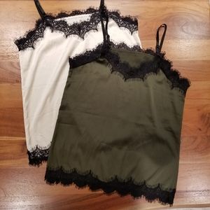Set of 2 Lace Camis